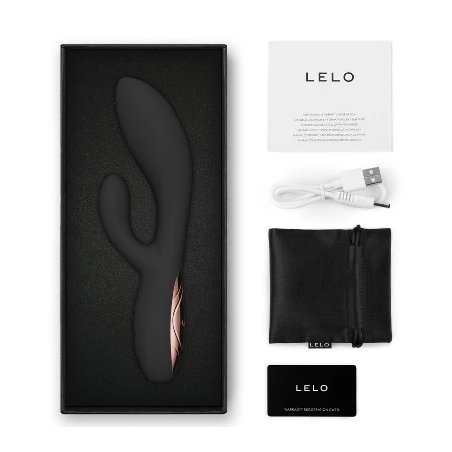 LELO - INA THRUST RABBIT THRUSTING VIBRATOR BLACK